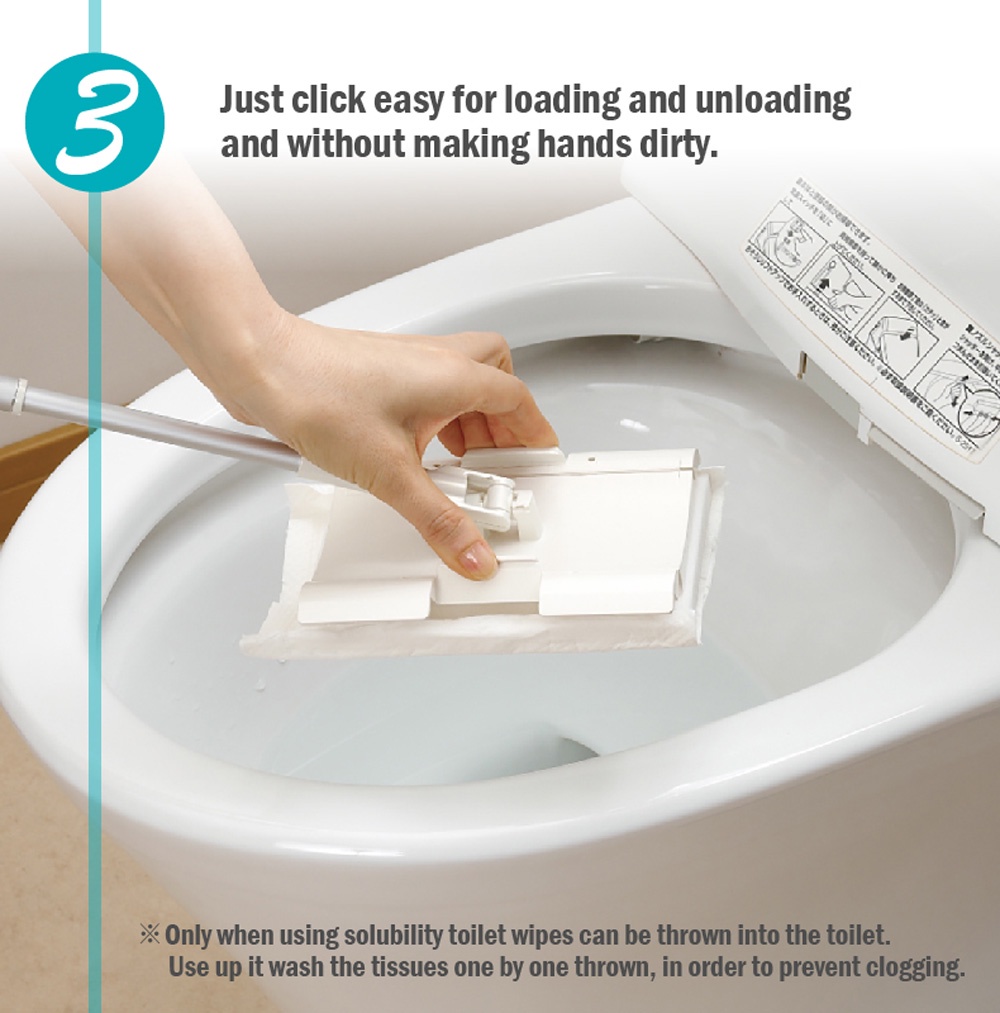 Japan YAMAZAKI Condor Satto Toilet Flooring Wiper-4